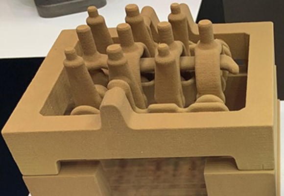 3Dプリンタで製作した砂型積層造型、鋳物の試作品(アルミ)や小さな鋳物に最適Direct Metal Printing